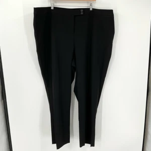 Lane Bryant Stretch Straight Trouser Pants Plus Women Size 28 Black Workwear - Picture 1 of 8
