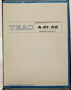 Grabadora de casete estéreo original TEAC A-21/22 A-22/24 y manual de servicio de cubierta - Imagen 1 de 1