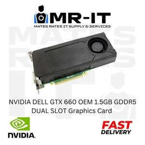 NVIDIA 1.5GB GDDR5 DUAL SLOT Graphics Card DELL GTX 660 OEM - Picture 1 of 1