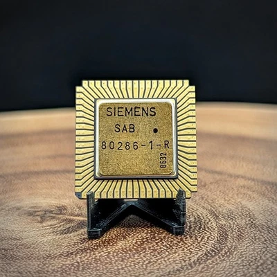 SAB 80286-1-R Siemens Vintage 1985+ PLCC CPU Dorado Nuevo 80286-1 COLECCIONABLE COMO ESTÁ Foto 1 de 4