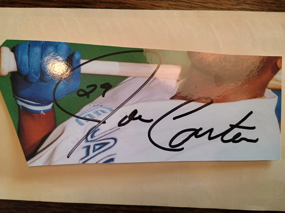 Joe Carter Firmado Corte Toronto Blue Jays Foto 1 de 1