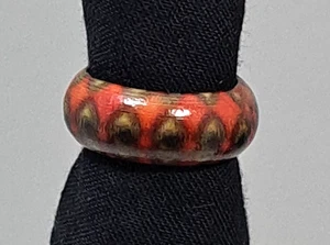 Blau gepunkteter roter Ring Gr. 5,5 - Bild 1 von 3