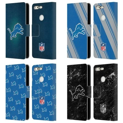 OFFICIAL NFL DETROIT LIONS ARTWORK LEATHER BOOK CASE FOR GOOGLE PHONES - Image 1 of 4