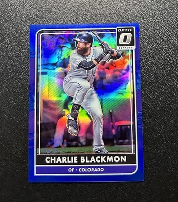2016 Donruss Optic Charlie Blackmon Blue 31/149 #134 - Image 1 of 2