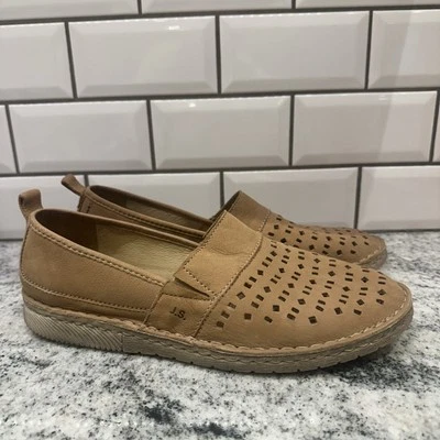 Josef Seibel Sofie Women 41 brown perforated Leather Flats Slip On Shoes US 10.5 - Image 1 of 4