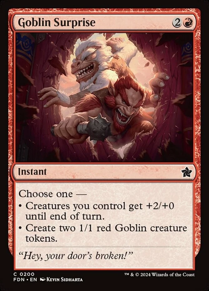 x1 Goblin Surprise - Foundations - NM - MTG - Image 1 of 1