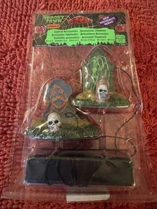 Lemax Lighted Tombstones Spooky Town Halloween Retired Rarität - Bild 1 von 1