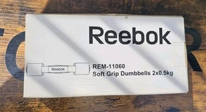 Reebok Softgrip Dumbbells Hand Weight Lifting Gym Exercise Aerobic Pair 0.5kg - Picture 1 of 3