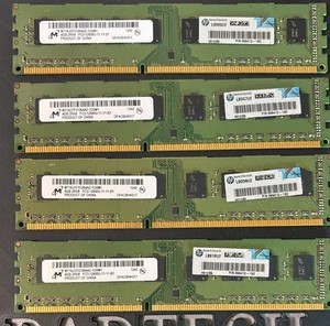 MICRON 16GB (4X4GB) MT16JTF51264AZ-1G6M1  2Rx8 PC3-12800U Memory Tested - Picture 1 of 3