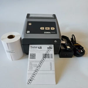 Zebra ZD620 Direct or Thermal Transfer Network Label Printer 250 4x6" Labels 111 - Picture 1 of 13