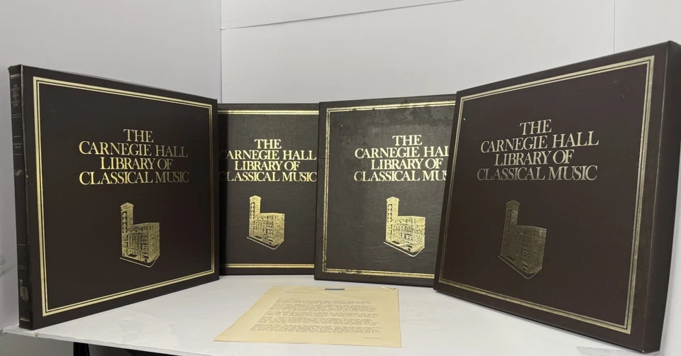 The Carnegie Hall Library of Classical Music Vinyl LP Set + Amex Letter Foto 1 de 4