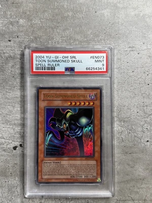 Yugioh Card Toon Summoned Skull Ultra R PSA 9 Mt, Spell Ruler SRL-EN073 2004 (1) - Image 1 of 4