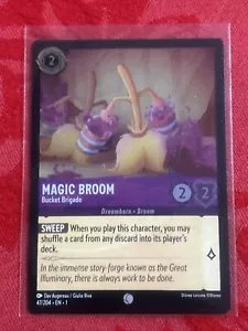 FOIL Disney Lorcana - Magic Broom - Bucket Brigade - 47/204 FOIL - Picture 1 of 7