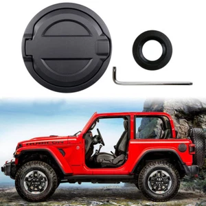 Fits 2018-2021 Jeep Wrangler JL Accessories Filler Door Cover Fuel Tank Oil Cap - Picture 1 of 10