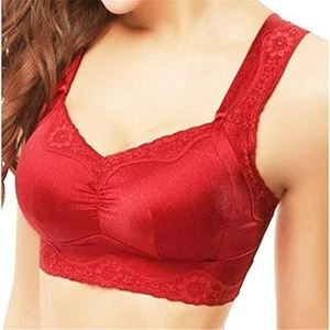Pocket Bra for Mastectomy Silicone Breast Pad Enhancer Wireless Cover Underarm - Foto 1 di 11
