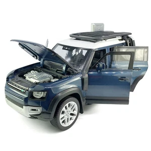 1/18 Scale Land Rover Defender 110 Model Toy Car Diecast Metal Toy Vehicle Blue - Picture 1 of 17