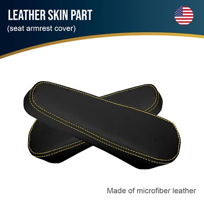 Apoyabrazos de asiento de cuero para Chevrolet Uplander 2005-2009 puntada amarilla  Foto 1 de 4