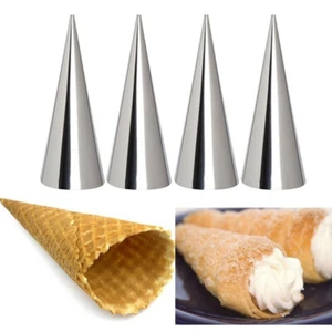 16 Pcs Croissant Tool Cream Horns Pastry Molds Miss Tube Cannoli - Picture 1 of 11