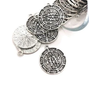 1, 4, 20 o 50 piezas a granel Colgante Sigilo Astaroth Plateado - Vendedor de EE. UU.-AS1501 - Imagen 1 de 4