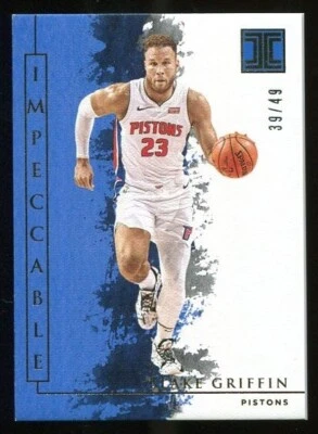 BLAKE GRIFFIN 2019-20 Panini Impeccable #64 GOLD 39/49 - Image 1 of 2