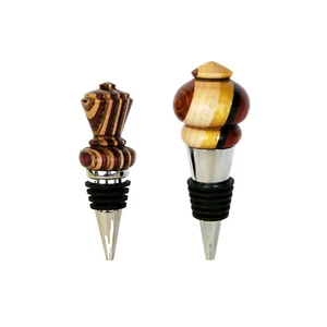 Wine Bottle Stopper Wood High-End Luxury Handmade Indulgence American Made Wood - Picture 1 of 5