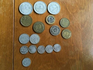 17 vintage antique French France  coins: 2 Francs 1933, Polynesie Francaise - Picture 1 of 4