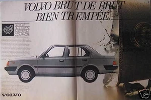 PUBLICITÉ VOLVO 360 GLE 2 LITRES INJECTION COMPACTE BRUT DE BRUT BIEN TEMPÉRÉE - Picture 1 of 1