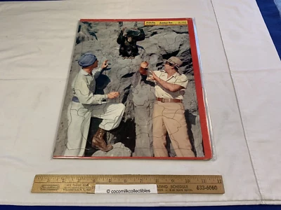 Vintage 1956 Bandeja Quebra-cabeça Construído Rito Selva Jim Johnny Weissmuller Tarzan Programa de TV - Imagem 1 de 4