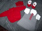 NEW HAND KNITTED DOLLS SCHOOL UNIFORM SET TO FIT SIZE 19-20" DOLL