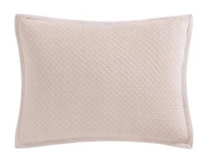 Charisma Quilted ONE Standard Sham Imperial Rayon Cream Natural 20" x 26" NEW - Picture 1 of 8