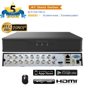 16CH Digital Video Recorder Security 1080P 5MP Analog IP Camera 1TB HDD(no PoE) - Picture 1 of 10