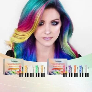 Halloween Temporary Hair Colour Dye Cream Set Hair Chalk Mascara W/ Comb D3P7 - Picture 1 of 24