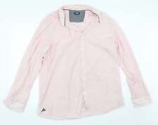 Boston Crew Mens Pink Cotton Button-Up Size XL Collared