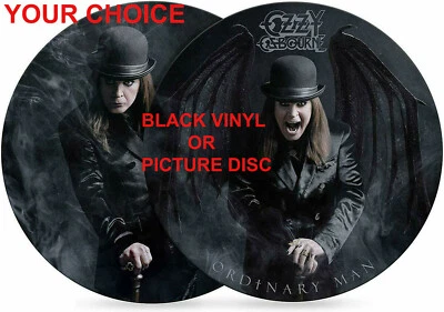 FREE 12" REPRO ART PRINT w/NEW Ozzy Osbourne Ordinary Man BLACK Vinyl or PIC LP - Image 1 of 4