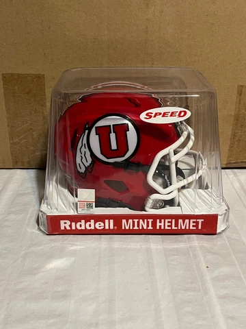 Utah Utes NCAA Riddell Speed Red Mini Helmet Cover