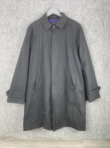 Paul Smith Trench Coat Men’s XL Black Detachable Quilted Lining VGC - Picture 1 of 11