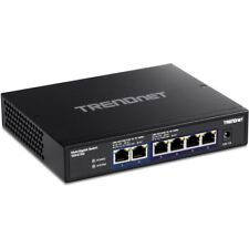 TRENDnet 6-Port 10G Switch 4 x 2.5G RJ-45 Base-T Ports TEGS762