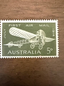 Australia 1964 Bleriot 60 plane mint stamp - Picture 1 of 1