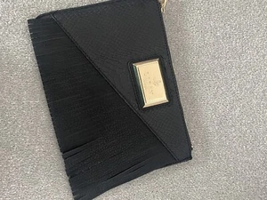 Lipsy Black Clutch Bag Crocodile Effect Brand New - Picture 1 of 4