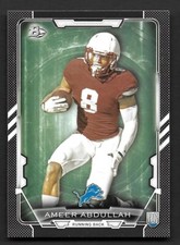 2015 Bowman Black #R33 Ameer Abdullah RC Detroit Lions