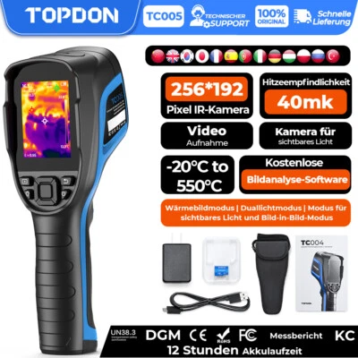 TOPDON TC005 Caméra thermique infrarouge de poche Thermogafie IR -20°C à +550°C  - Photo 1/4