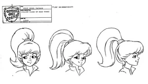 Beverly Hills Teens 1987 Production Studio Copy JILLIAN B Model Sheet Page DiC - Picture 1 of 4