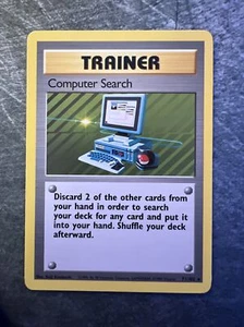 Computer Search 71/102 Base Set Unlimited Rare Vintage Pokemon Card NM - Picture 1 of 8