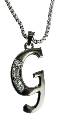 Collana con ciondolo lettera Iniziale G - Immagine 1 di 2