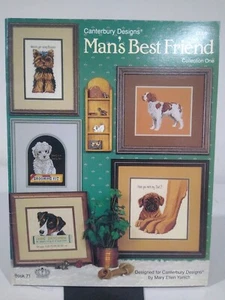 Canterbury Designs "Man's Best Friend" Counted Cross Stitch Patterns by Yanich - Picture 1 of 1