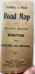 1898 Damrell & Upham Cycling & Driving Road Map of the Country Around Boston B2 - Picture 1 of 12