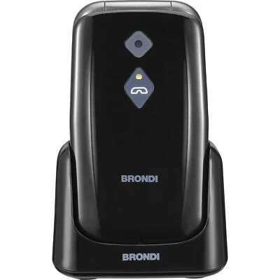 Cellulare Brondi Amico Sicuro Plus black metal nero - Immagine 1 di 4