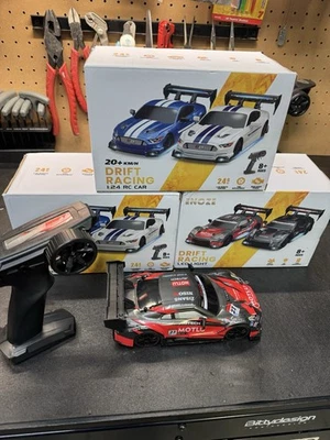 30 KM/H RC Drift Car 1/24 2.4GHz 4WD Remote Control Sport Racing On-Road Vehicle - Image 1 of 4