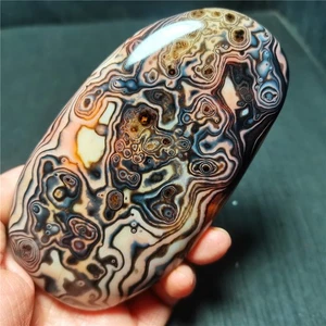 TOP 325G Natural Polished Silk Banded Lace Agate Crystal Madagascar R1986 - Picture 1 of 17