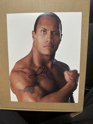 Foto autografiada de Dwayne “The Rock” Johnson WWE 8x10 certificado de autenticidad Foto 1 de 2